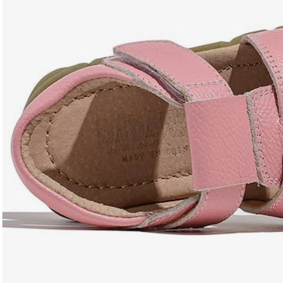 NIB DADAWEN Little Kids Leather Closed Toe Outdoor Sport Sandal Size 2 in Pink - Picture 4 of 7